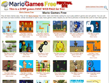Tablet Screenshot of mario-games-free.com